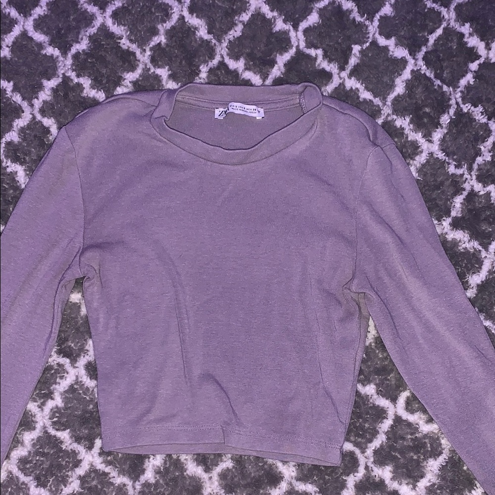 Purple Long Sleeve Top